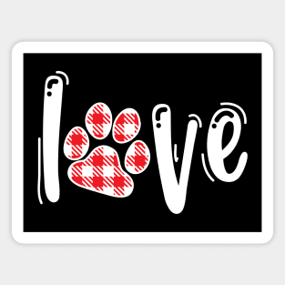 Love paw Magnet